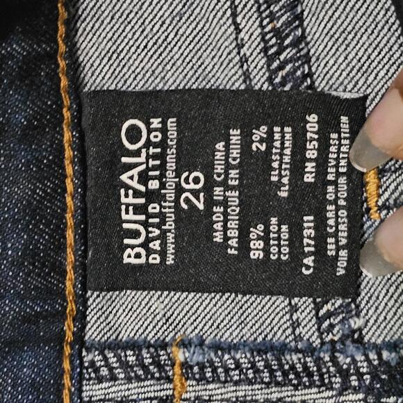 Buffalo David Bitton Felow Mid Rise Stretch Flare Jeans Size 26 - Picture 11 of 12